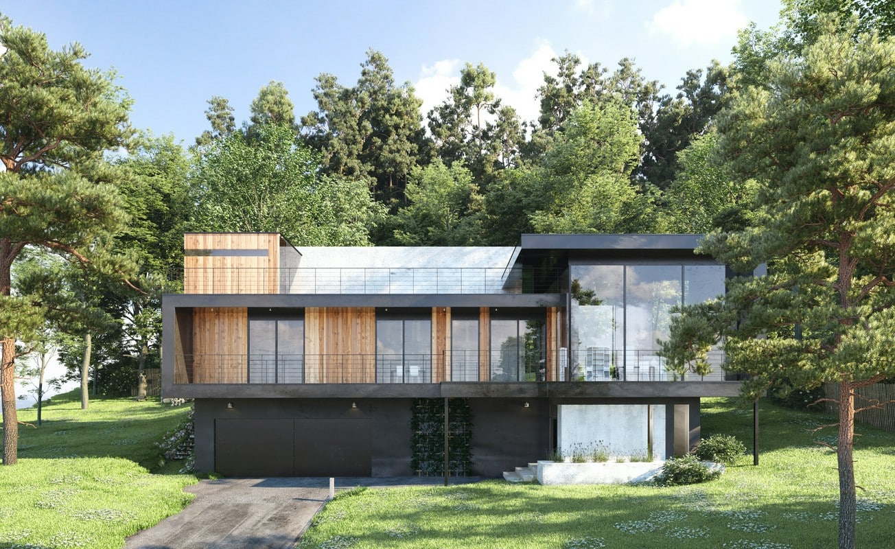 Heat recovery ventilation in ecological passive houses
